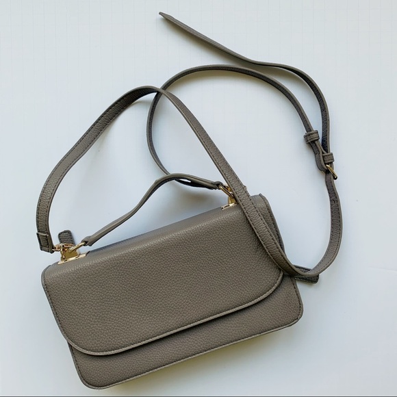 Miztique Bags Wallet Crossbody Purse Zippered Grey With Gold Poshmark